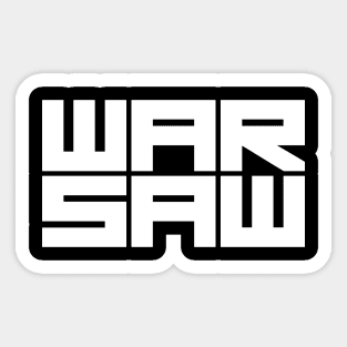 warsaw logo Sticker